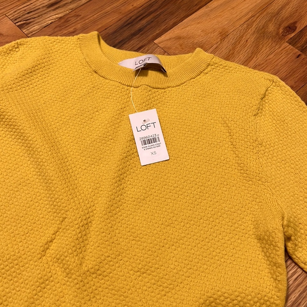 NWT Loft Yellow Sweater